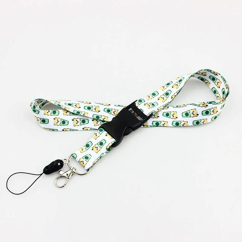 Factory Price High Quality Custom logo breakaway buckle printed safety round Lanyards