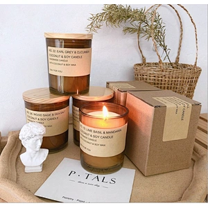 New Design  215ml  Scented Candles Glass Jar Empty Storage Container Wholesale DIY Glass Jar Scented Candles Flame ColoredJar