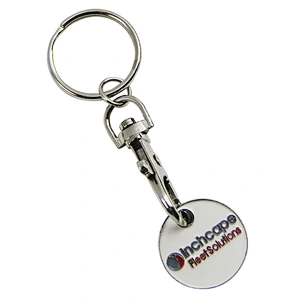 Custom Metal  Euro  Coin Keychain Shopping Trolley Coin /promotion Gifts  Keychain