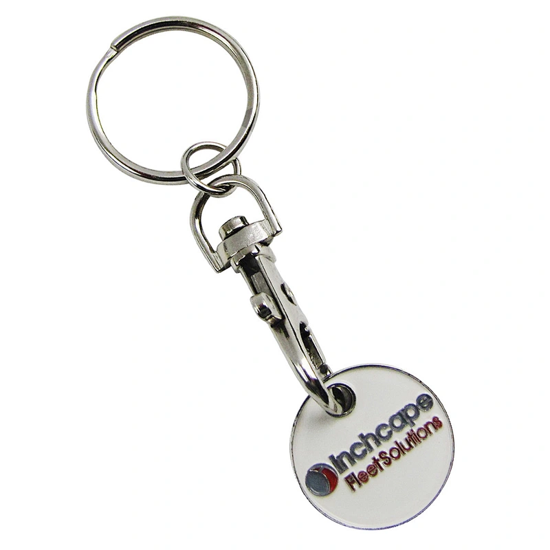 Custom Metal  Euro  Coin Keychain Shopping Trolley Coin /promotion Gifts  Keychain