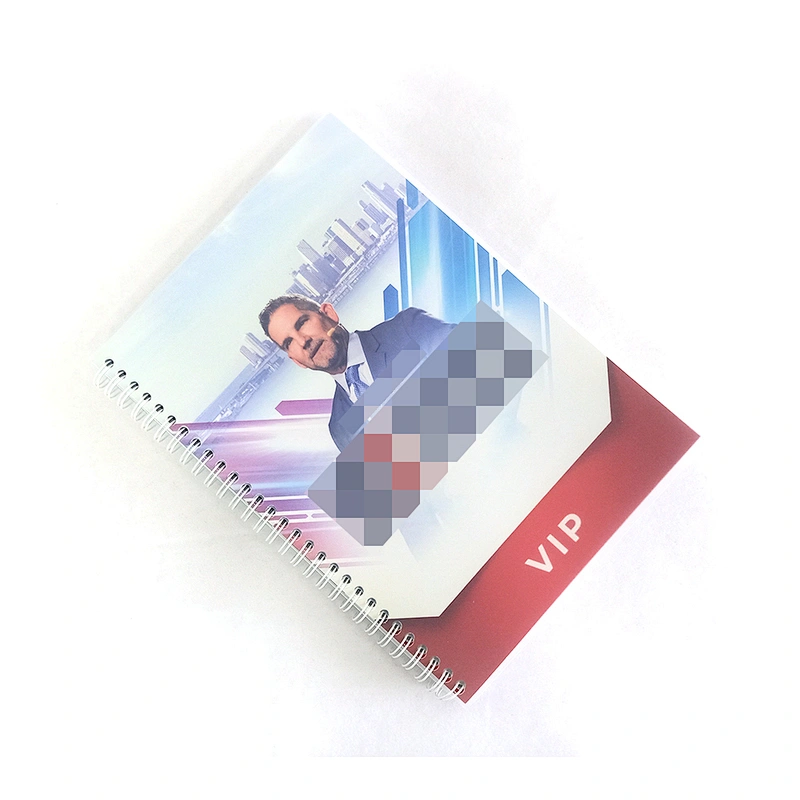 2021 Custom plastic cover Printing  designer Planner School Productivity Spiral Paper promotion advertising gift Foil Notebook