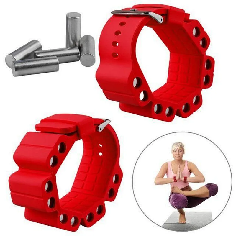 High Quality Custom logo Silicone  Ankle Wrist Strength Training Adjustable Fitness promotion gift  yoga Wristband