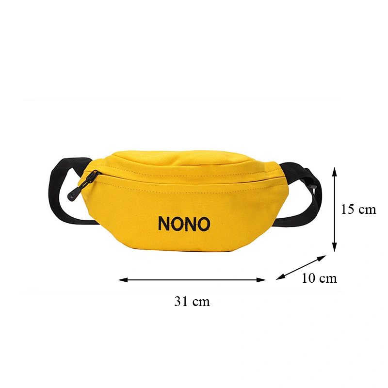 Canvas women ladies new versatile cross-body bag personalized chest bag leisure Waist bag Fanny pack