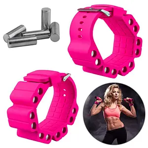 High Quality Custom logo Silicone  Ankle Wrist Strength Training Adjustable Fitness promotion gift  yoga Wristband