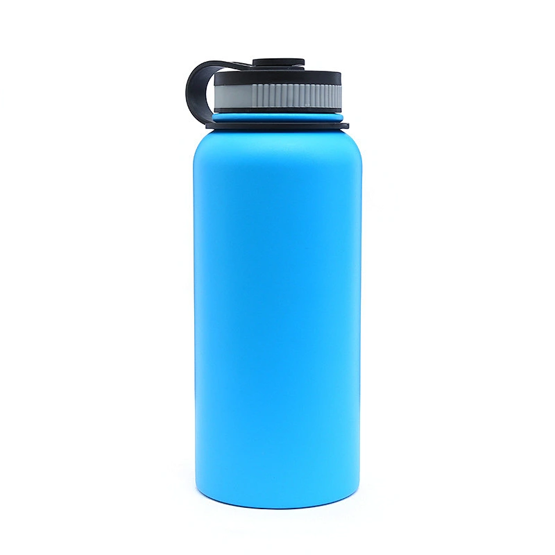 Customized logo  double wall vacuum flask insulated stainless steel sport water bottle outdoor water bottle commercial gift