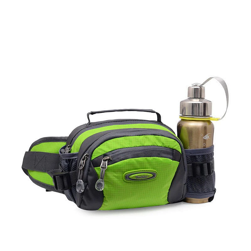 New fashion outdoor sports with water bottle holder multi-function single-shoulder crossbody bag mountaineering travel Waist Bag