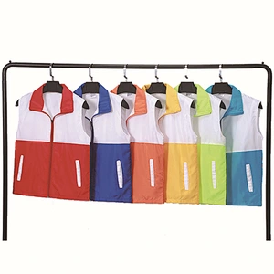 Wholesale Custom Colorful  Work Volunteer Activity Vests Adult Breathable Zipper Uniform Workwear Vests