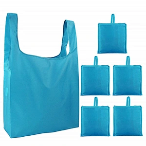 Promotional gift oxford fabric waterproof environmental storage portable folding bag vest shopping bag