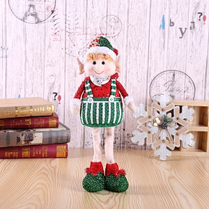 wholesale stock Cute long feet elf doll decorations Christmas stand posture elves Christmas decorations