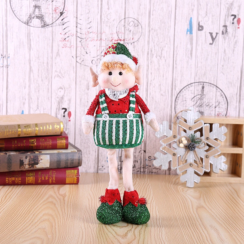 wholesale stock Cute long feet elf doll decorations Christmas stand posture elves Christmas decorations