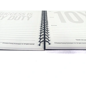 Custom OEM brand  Hot sale Paper Cardboard Hard Cover Top-Spiral  notepad Notebook promotion gift notebook