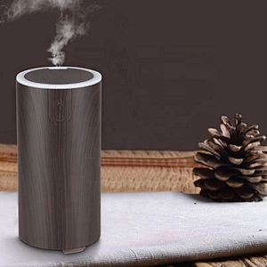 Usb Mini Ultrasonic Wood grain Cool Mist Air Humidifier Portable LED Night Light Essential Oil Aroma Car Diffuser