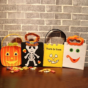 Halloween holiday decorations costumes accessories children's pumpkin bags Halloween candy bags gifts