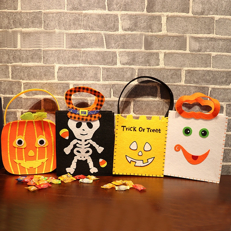 Halloween holiday decorations costumes accessories children's pumpkin bags Halloween candy bags gifts