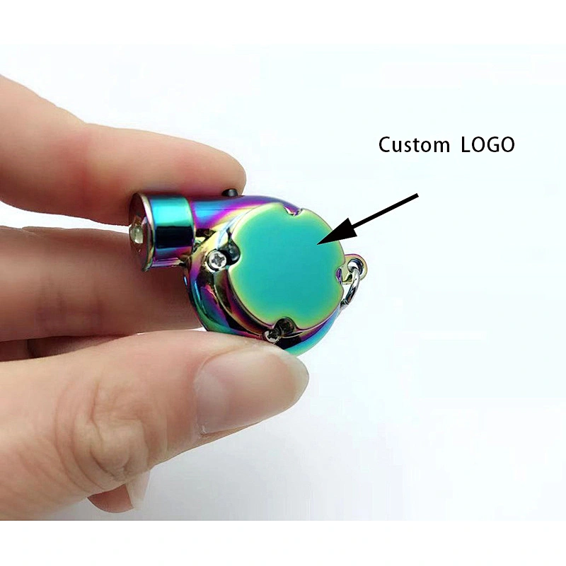 New design Advertising campaign gifts Metal LED Keychain Turbocharger Keychains
