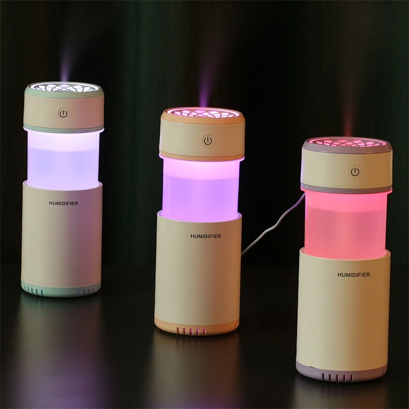 2020 new USB portable humidifier fresh air with night light 200ml mini car humidification flexible humidifier