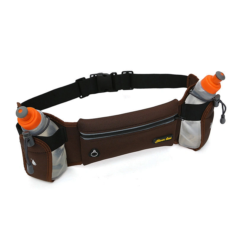 Outdoor running Fanny pack multi-function double water jug cup mountaineering sports small mobile phone Fanny bag