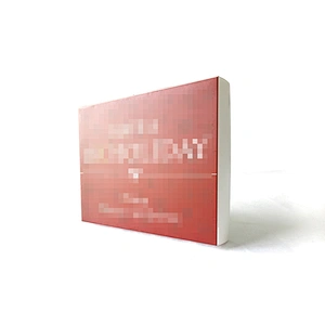 Customized luxury foil stamped logo custom design  black heaven and earth cover gift packaging box