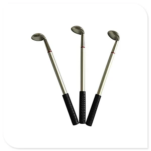 Luxury golf pen gift set box golf zinc alloy ballpoint pen set advanced business gifts custom logo mini realistic golf practice