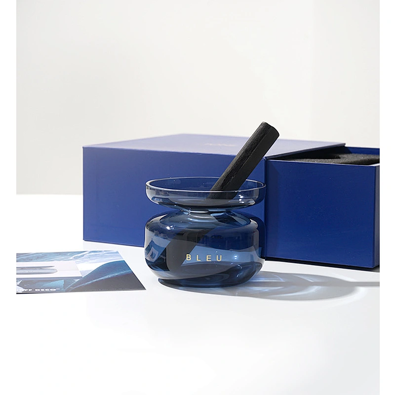 Custom Luxury extra thick wood stick multi color glass reed diffuser/Home Decorative Aromatherapy Aroma Reed Diffuser