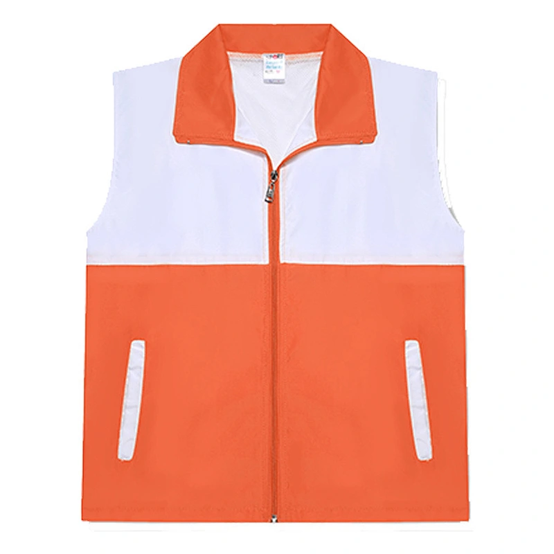 Customized wholesale new style cheap and comfortable gradient uniform maxi vests for men and women sleeveless vest with pocket