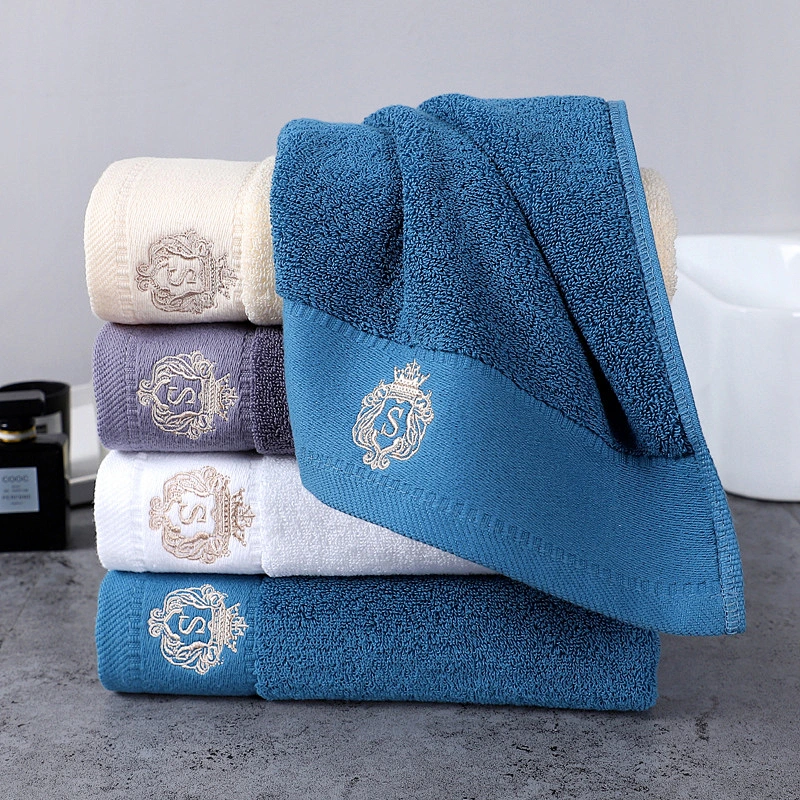 High Quality custom logo Five-star hotel towel cotton bath wash hair household cotton absorbent towels