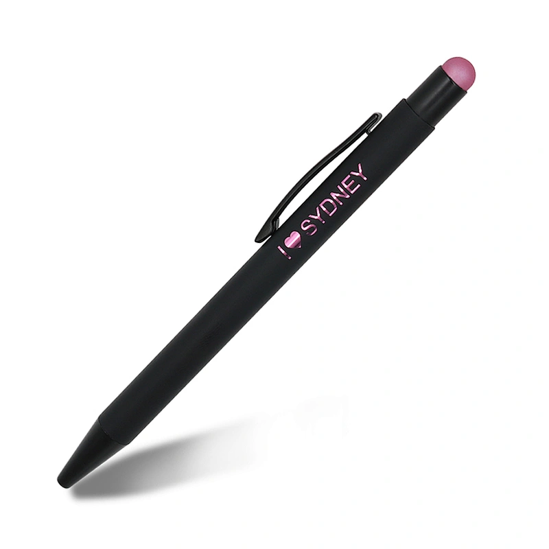 Creative metal capacitor advertising pen multi-function touch screen pen aluminum pole press ballpoint pen custom LOGO