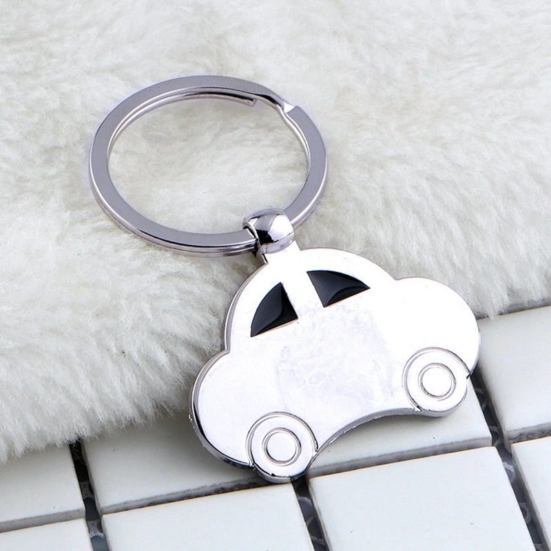 Custom zinc alloy material car shape plating nickle metal keychain New Fashion Jewelry Car Keychain