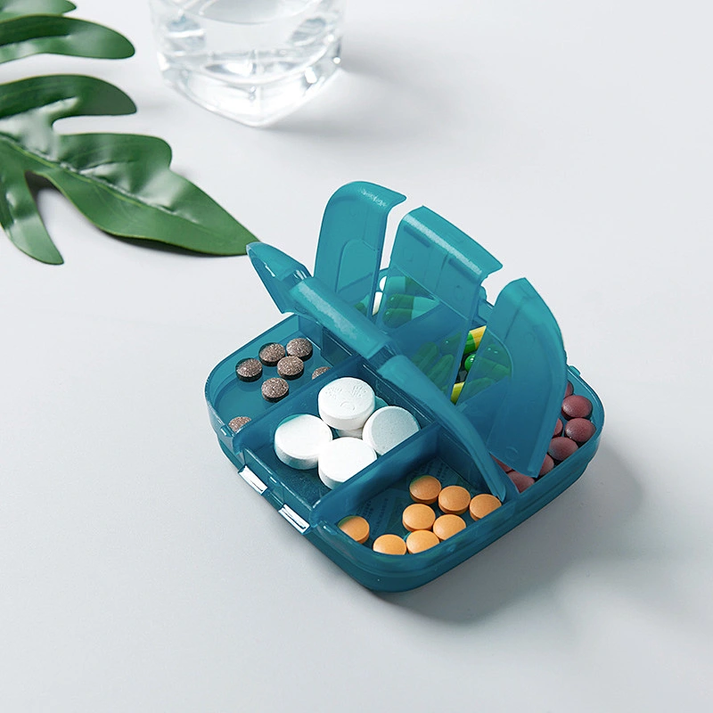 Wholesale  High Quality children pill storage box organizer travel medical mini weekly small plastic case pill box