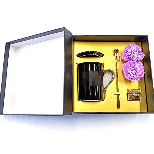 Custom OEM brand Black cardboard packing box promotion Heaven and earth cover box gift box