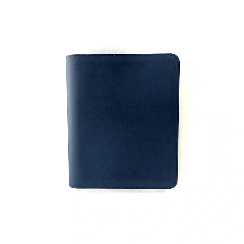 2020 new Custom logo Top Grade Office Use Meeting Corporate Diary PU Leather Agenda Zipper Notebook promotion gift notebook