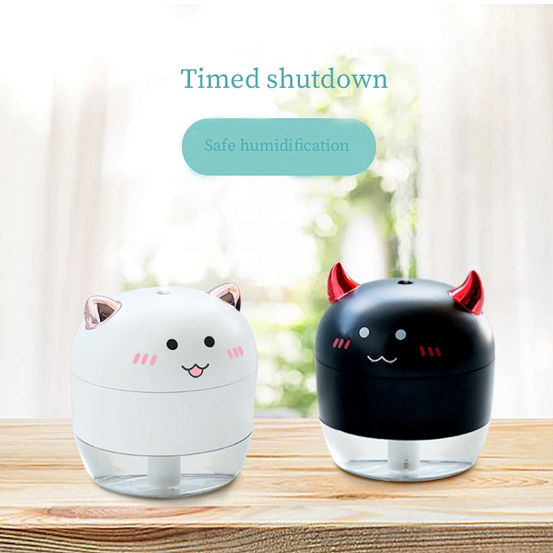 Hot selling portable Nano fogging  mini air humidifier cute USB battery LED  cool mist air humidifier