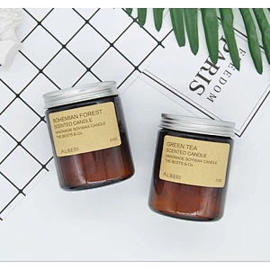 Hot Sale Custom Made 125ml Handmade Scented Candles Glass Jar With Metal Lid DIY Festival Gift Home Decoration Plain Glass Jar