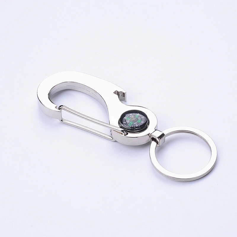 Hot sale Engraving Logo Promotion Bottle Opener keychain Custom Bottle Opener Compass Bottle Opener Keychain