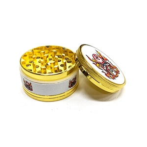 custom logo Factory wholesale Hot Sale smoking accessories tobacco herb weed grinder gold color spice Herb grinders