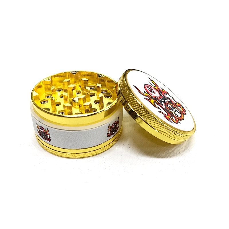 custom logo Factory wholesale Hot Sale smoking accessories tobacco herb weed grinder gold color spice Herb grinders