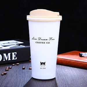 double wall insulated water bottle coffee cup with lid  304 stainless steel vacuum tumbler