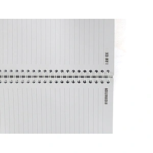Custom Hot sale  2021 school & office supplies transparent pvc cover a5 spiral Notebook   Writing  Notebook