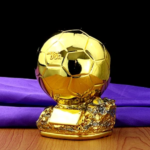 Custom logo sports football soccer trophy Resin sport football trophies Soccer Clubs Fans promotion Souvenirs cup