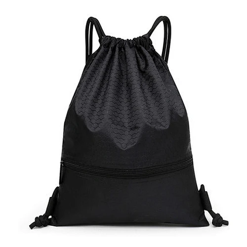 Nylon shoulder strap pocket anti-splash sports student high-capacity portable travel rope rucksack advertising gift bag