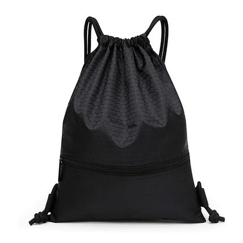 Nylon shoulder strap pocket anti-splash sports student high-capacity portable travel rope rucksack advertising gift bag