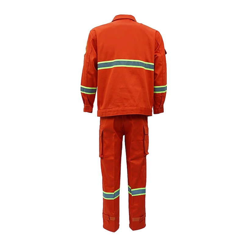 Custom summer sanitation worker overalls long sleeve reflective clothing construction site highway orange overalls