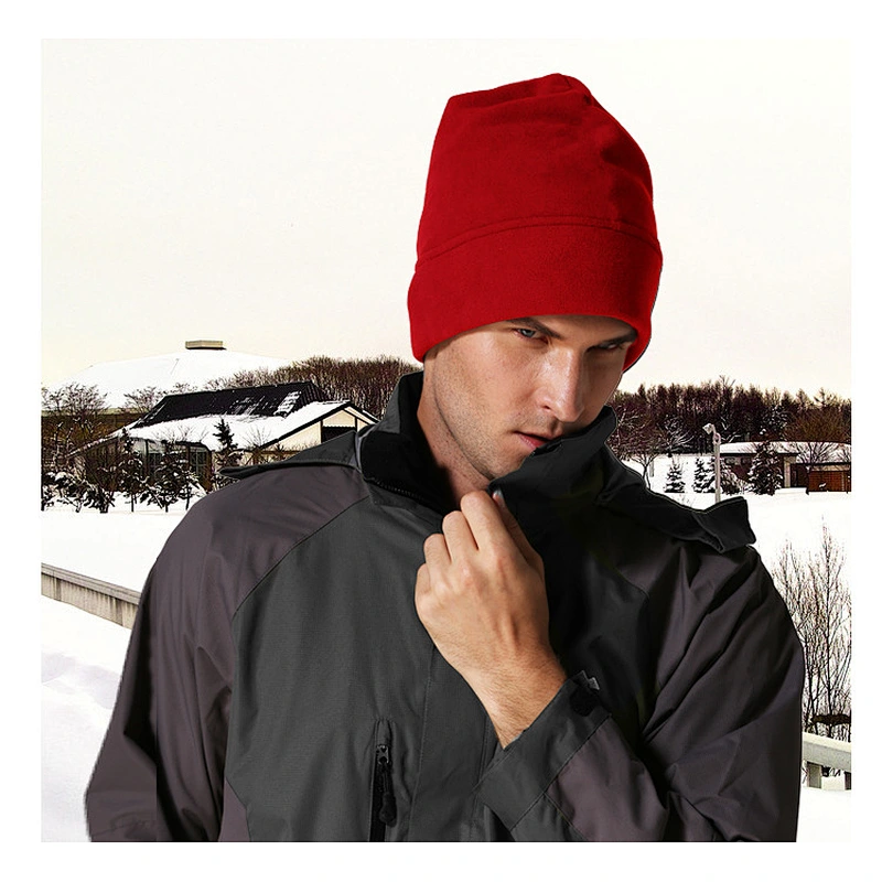 New Arrival Top Quality Warm Fashion Men's Polar Fleece Beanie Winter Hat Outdoor, Skiing, Trendy Hat Custom Logo