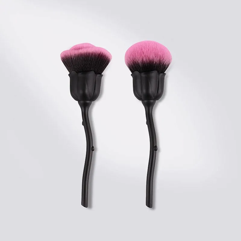 Hot Selling  custom logo rose Flower Makeup  Brush Black makeupTools Professional beauty Salon Products  Makeup  Brush