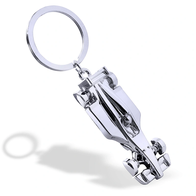 Hot sale Metal Custom Business gift engraved Logo Stainless Steel KeyChain,motorcycle race Key Chain