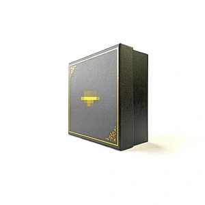 Custom OEM brand Black cardboard packing box promotion Heaven and earth cover box gift box