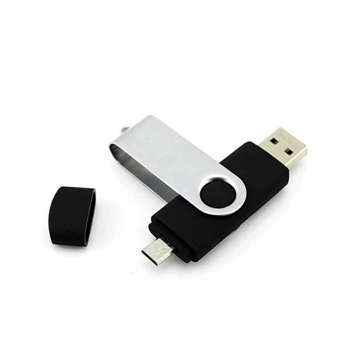 High Quality  Hot Sale custom logo 2 In 1 Swivel Flash Drive Corporate Promotional Gifts   portable  Usb Flash Drive