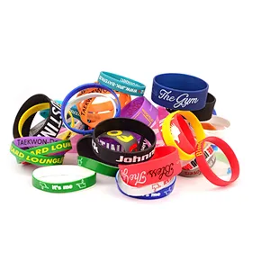 Custom logo silicone wristband,glow silicon bracelet rubber wrist bands