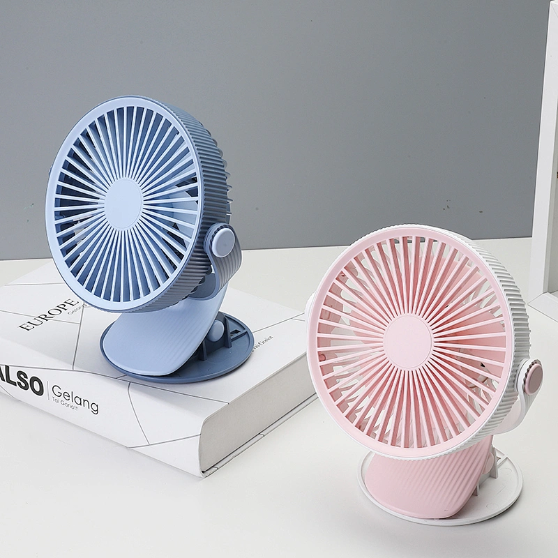 Hot seller CUSTOM  LOGO Travel  360 Degree Rotation portablefan mini usb rechargeable  Clip fan table wireless mini fan