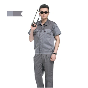 Hot sell Customized Logo Embroidery Short Sleeve Clothes OEM Worker Uniforms Workshop Supermarket Advertising Working out